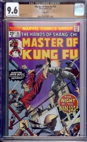 Master of Kung Fu #36 CGC 9.6 ow/w Winnipeg