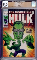 Incredible Hulk #115 CGC 9.0 w Winnipeg