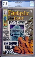 Fantastic Four #92 CGC 7.5 w