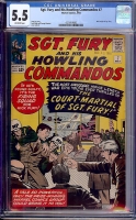 Sgt. Fury and His Howling Commandos #7 CGC 5.5 ow