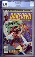 Daredevil #162 CGC 9.0 ow/w Newsstand Edition