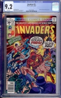 Invaders #21 CGC 9.2 w