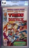Marvel Two-In-One #27 CGC 9.4 w