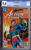 Action Comics #485 CGC 9.0 ow/w
