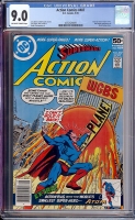 Action Comics #487 CGC 9.0 ow/w