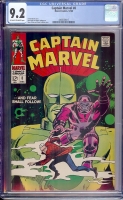 Captain Marvel #8 CGC 9.2 ow/w