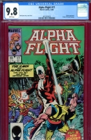 Alpha Flight #17 CGC 9.8 w