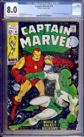 Captain Marvel #14 CGC 8.0 ow/w