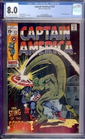 Captain America #122 CGC 8.0 ow/w