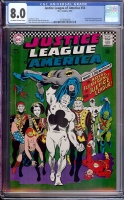 Justice League of America #54 CGC 8.0 ow/w