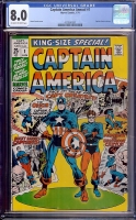 Captain America Annual #1 CGC 8.0 ow/w