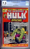 Incredible Hulk Annual #4 CGC 7.5 ow/w