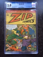 Zip Comics #30 CGC 2.0 ow