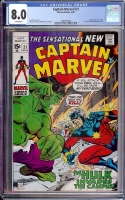 Captain Marvel #21 CGC 8.0 w