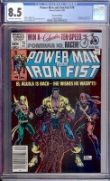 Power Man And Iron Fist #78 CGC 8.5 ow/w Newsstand Edition
