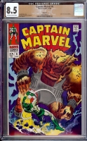 Captain Marvel #6 CGC 8.5 ow/w Winnipeg