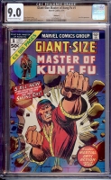 Giant-Size Master of Kung Fu #1 CGC 9.0 ow/w Winnipeg