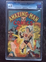 Amazing-Man Comics #15 CGC 3.5 cr/ow