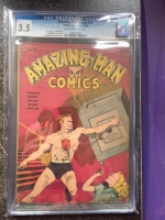 Amazing-Man Comics #16 CGC 3.5 cr/ow