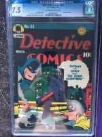 Detective Comics #61 CGC 7.5 ow/w