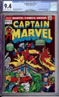 Captain Marvel #27 CGC 9.4 ow/w