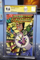 Crisis on Infinite Earths #4 CGC 9.6 w CGC Signature SERIES
