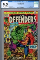 Defenders #10 CGC 9.2 w