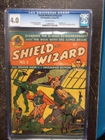 Shield-Wizard Comics #3 CGC 4.0 ow