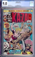 Ka-Zar #13 CGC 9.0 cr/ow
