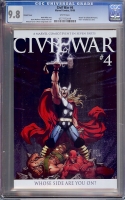 Civil War #4 CGC 9.8 w Variant Cover
