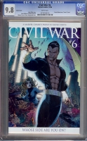 Civil War #6 CGC 9.8 w Variant Cover