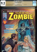 Tales of the Zombie #9 CGC 9.2 ow/w Mass. Copy