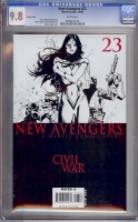 New Avengers #23 CGC 9.8 w Sketch Cover