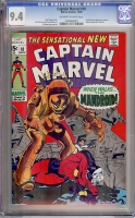 Captain Marvel #18 CGC 9.4 ow/w