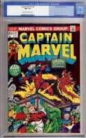Captain Marvel #27 CGC 9.4 cr/ow