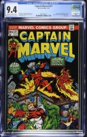 Captain Marvel #27 CGC 9.4 cr/ow