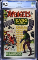 Avengers #8 CGC 9.2 w