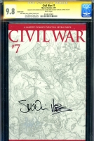 Civil War #7 CGC 9.8 w Sketch Cover