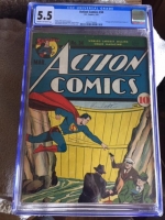 Action Comics #34 CGC 5.5 cr/ow