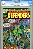 Defenders #27 CGC 9.4 w