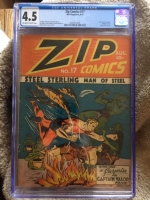 Zip Comics #17 CGC 4.5 ow/w