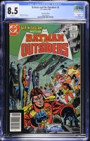 Batman and the Outsiders #2 CGC 8.5 w Newsstand Edition