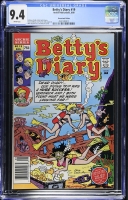 Betty's Diary #19 CGC 9.4 w Newsstand Edition