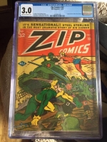 Zip Comics #32 CGC 3.0 cr/ow