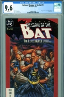Batman: Shadow of the Bat #1 CGC 9.6 w