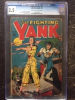 Fighting Yank #25 CGC 2.5 cr/ow