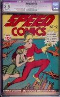 Speed Comics #2 CGC 8.5 cr/ow