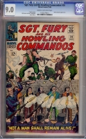 Sgt. Fury and His Howling Commandos #28 CGC 9.0 cr/ow