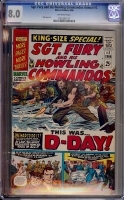 Sgt. Fury and His Howling Commandos Annual #2 CGC 8.0 ow