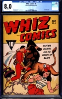 Whiz Comics #6 CGC 8.0 ow